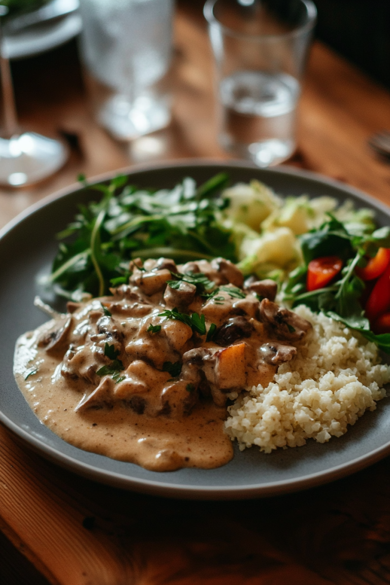 Keto Beef Stroganoff