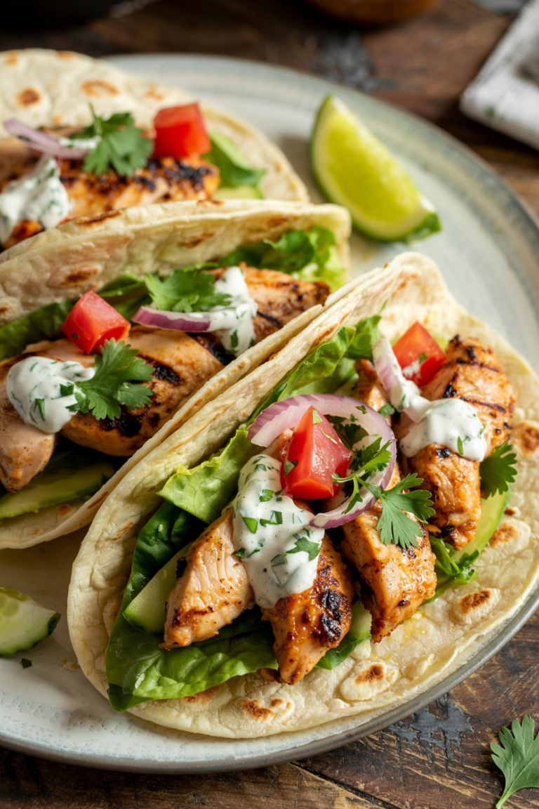 Greek Chicken Gyros