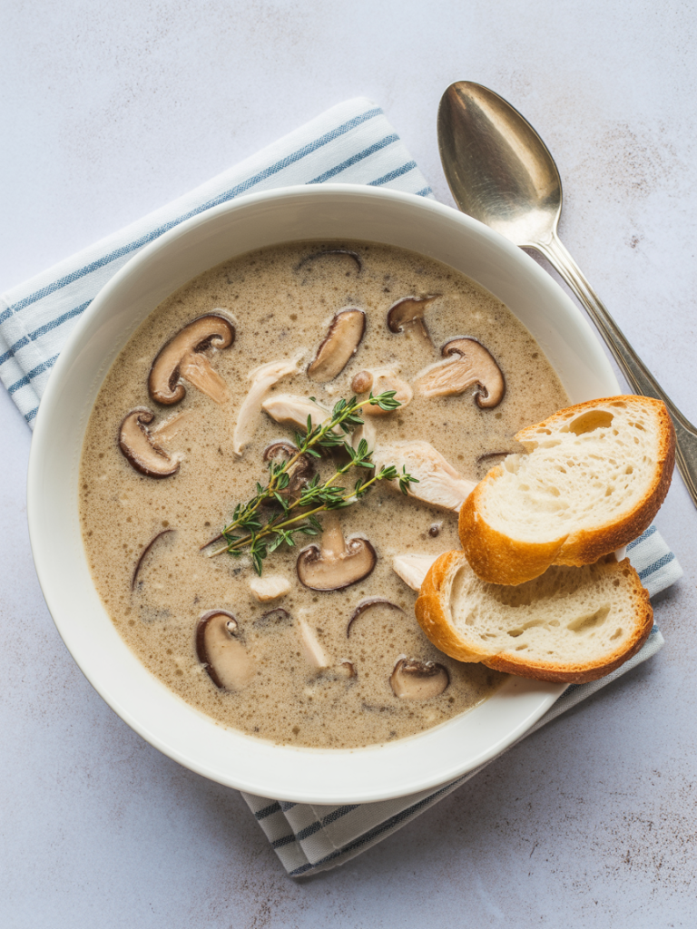 Chicken Mushroom Soup low carb