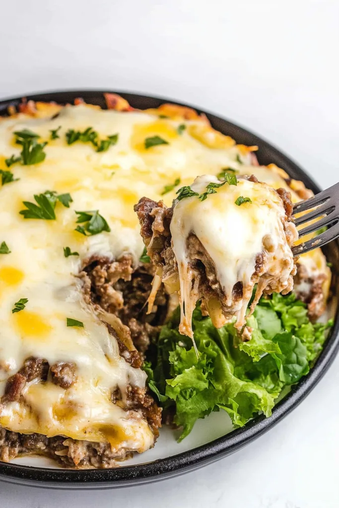 One-Skillet Philly Cheesesteak Bake (Low-Carb!)