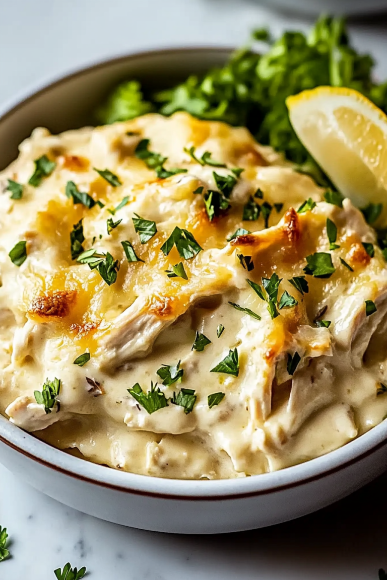 Keto Chicken Alfredo Casserole