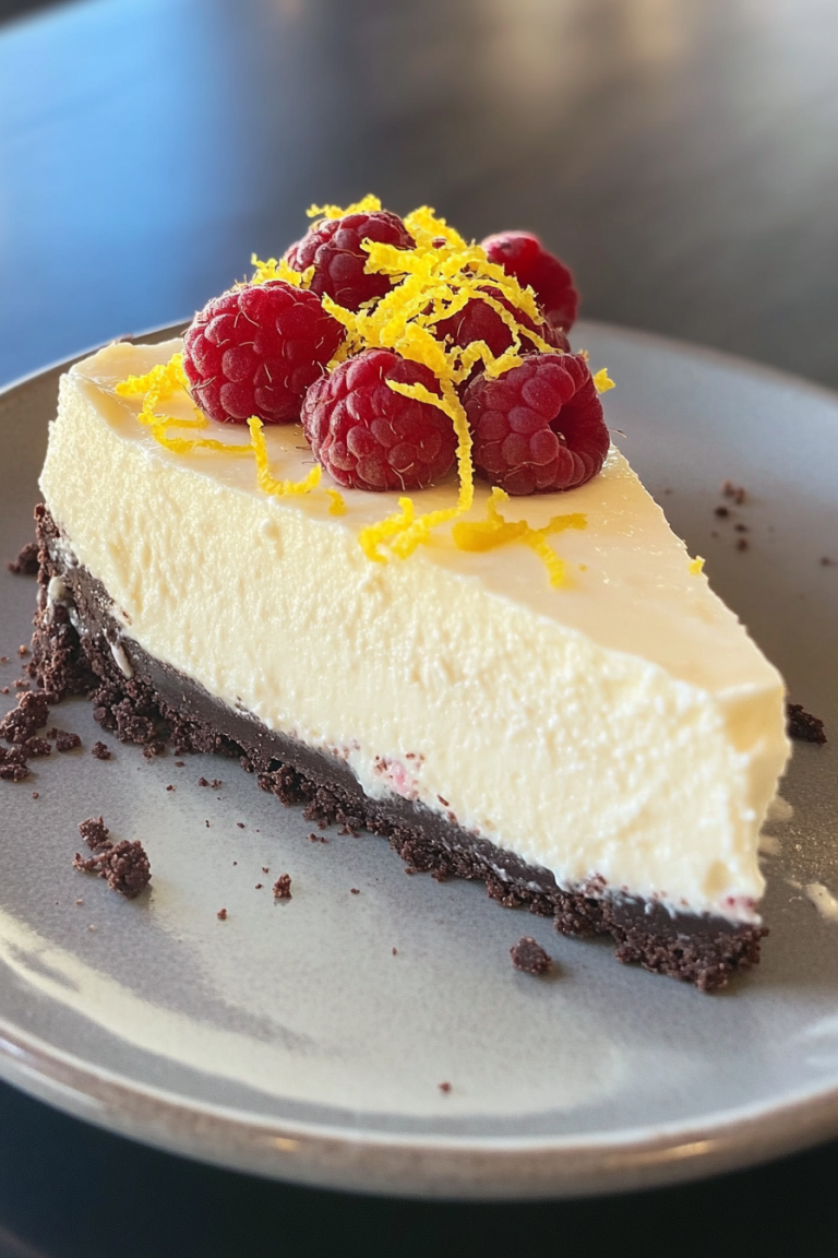 Easy No-Bake Keto Lemon Cheesecake