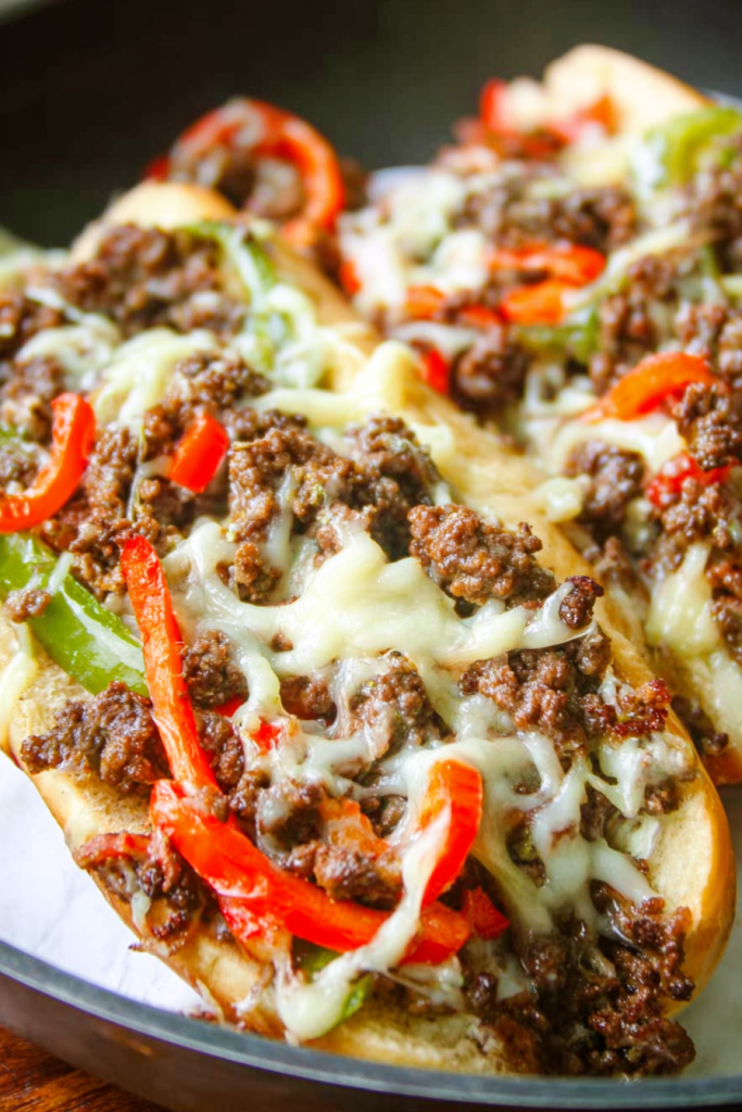 Ground Beef Philly Cheesesteak