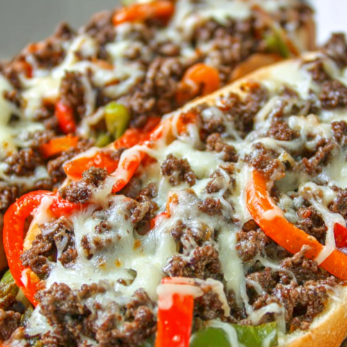 Ground Beef Philly Cheesesteak