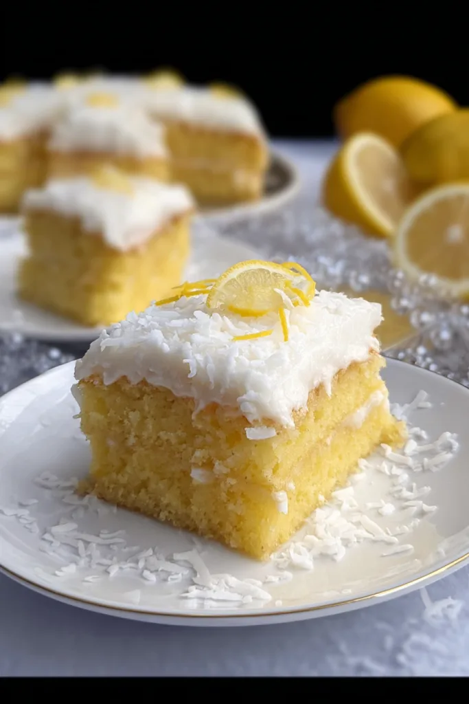 Easy Keto Lemon Coconut Cake Perfect for Dessert