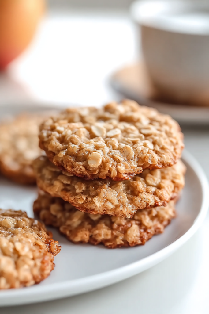 Low Sugar Applesauce Oatmeal Cookies