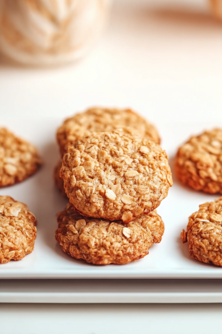 Low Sugar Applesauce Oatmeal Cookies
