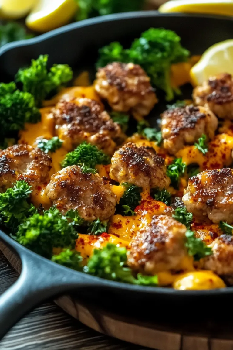 Keto Hamburger and Broccoli Skillet