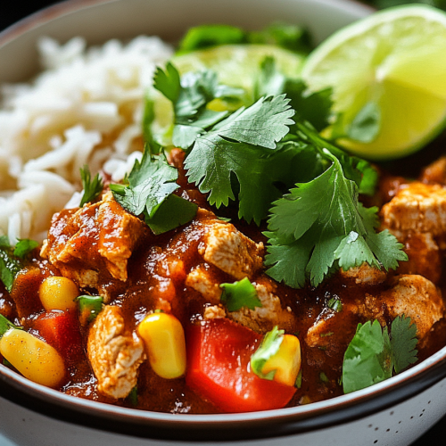 Chicken Enchilada with Cauliflower