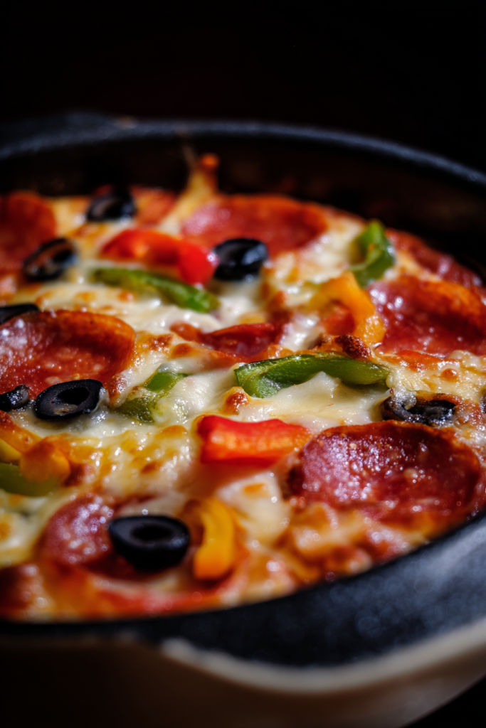 low carb pizza bowl