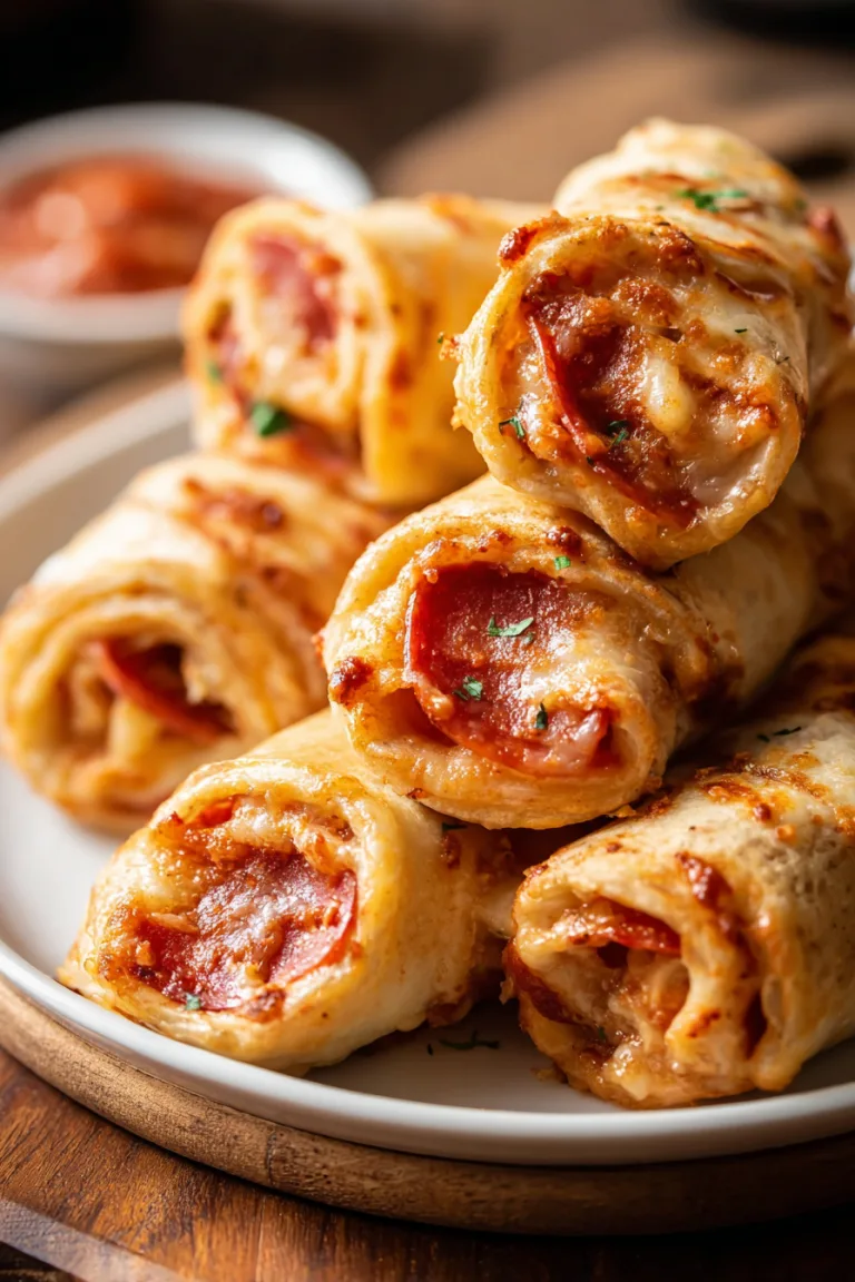 Easy Pepperoni Pizza Roll-Ups Recipe | 25 Minutes