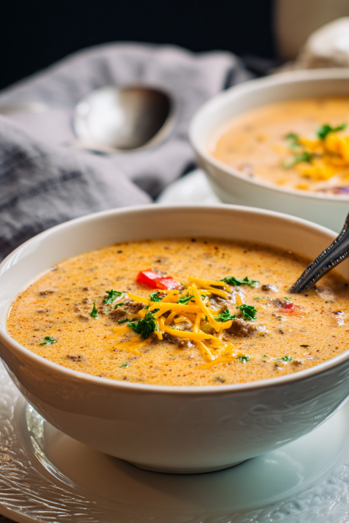 Keto Cheeseburger Soup