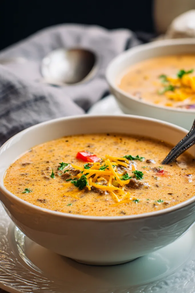 Keto Cheeseburger Soup