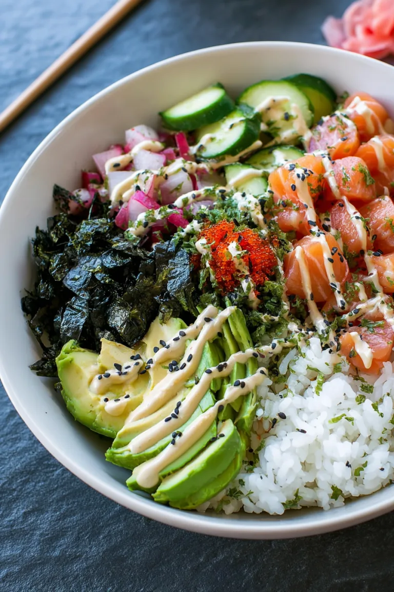Easy California Sushi Bowl Recipe – No Rolling Required!