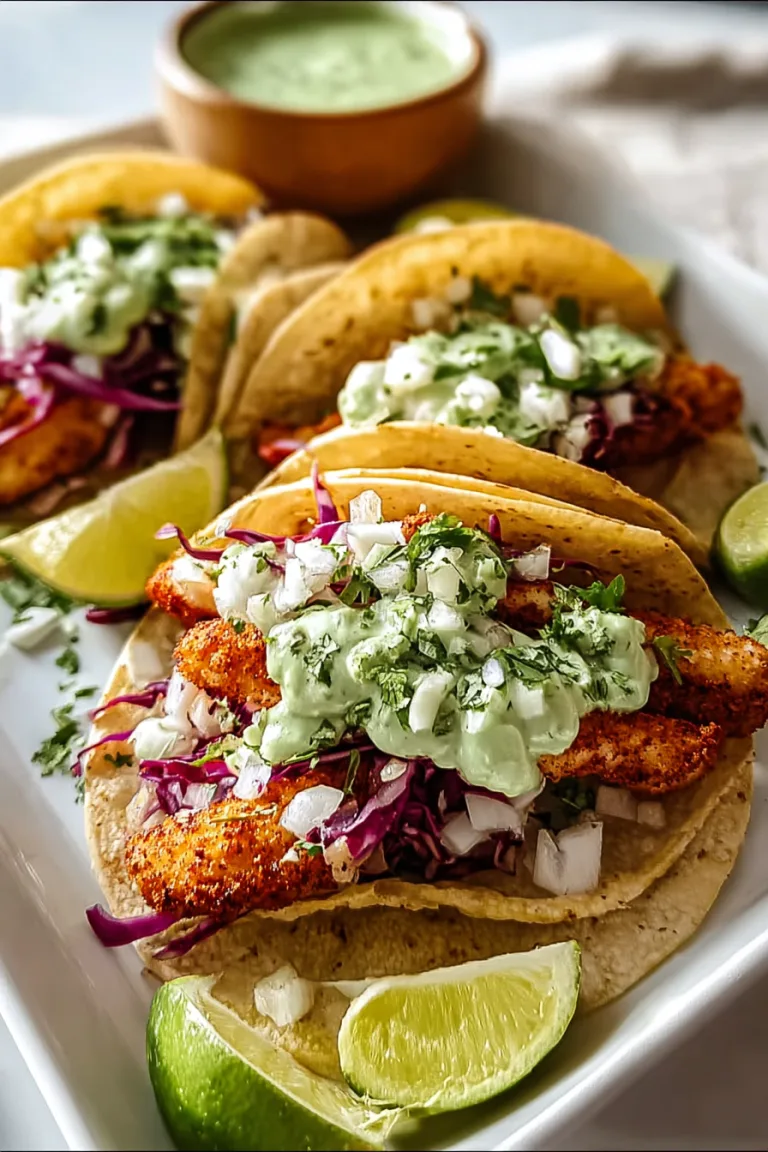 Baja Fish Tacos with Avocado Crema – Easy Recipe