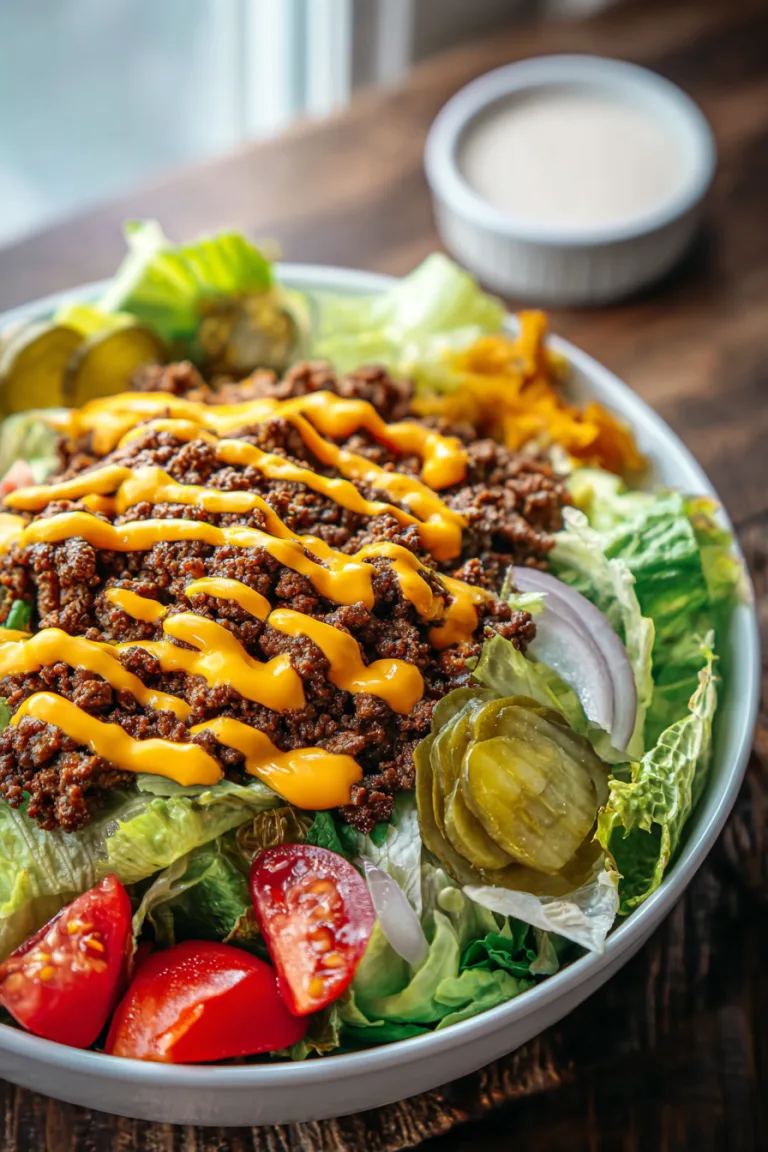 Easy Cheeseburger Salad Recipe – Healthy & Delicious
