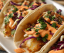 Fish Tacos with Cilantro Slaw & Sriracha Mayo Recipe