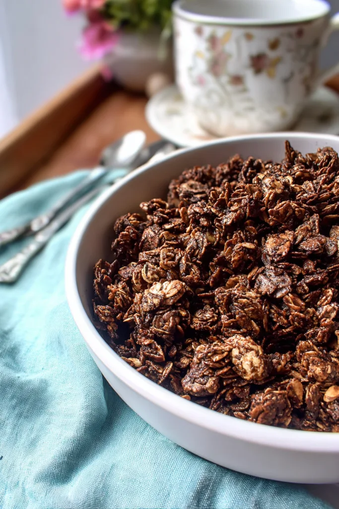 homemade chocolate granola