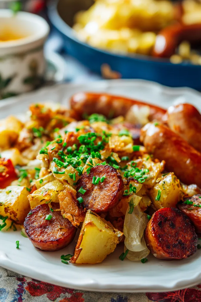 sausage and potato meal