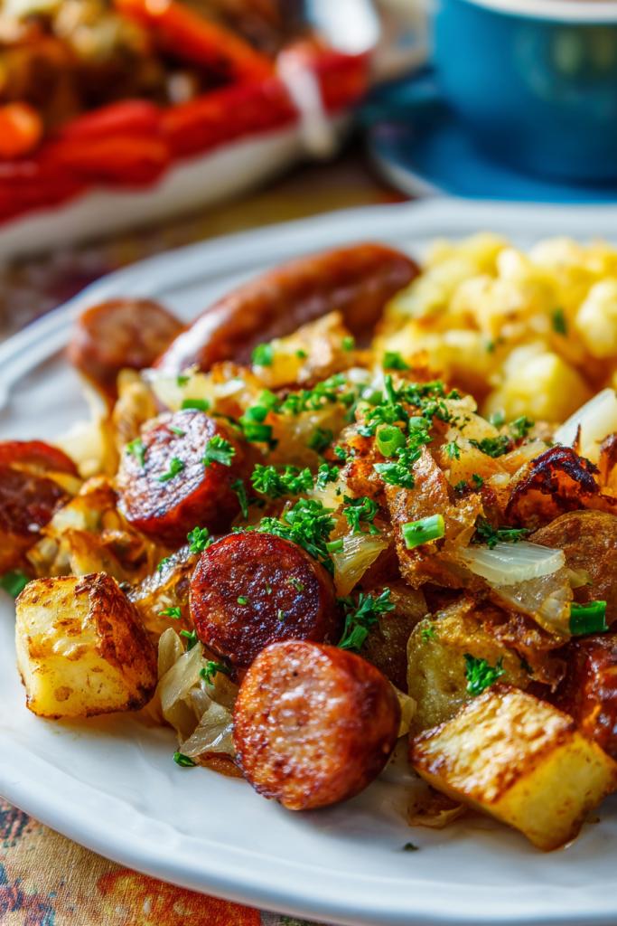 sausage and potato meal