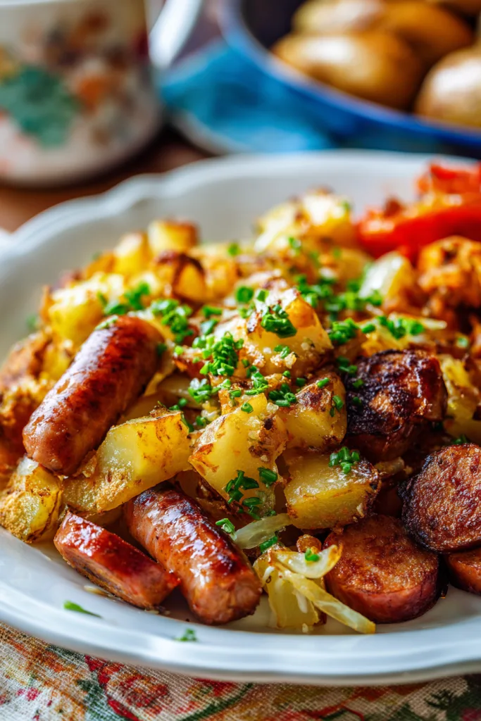 sausage and potato meal
