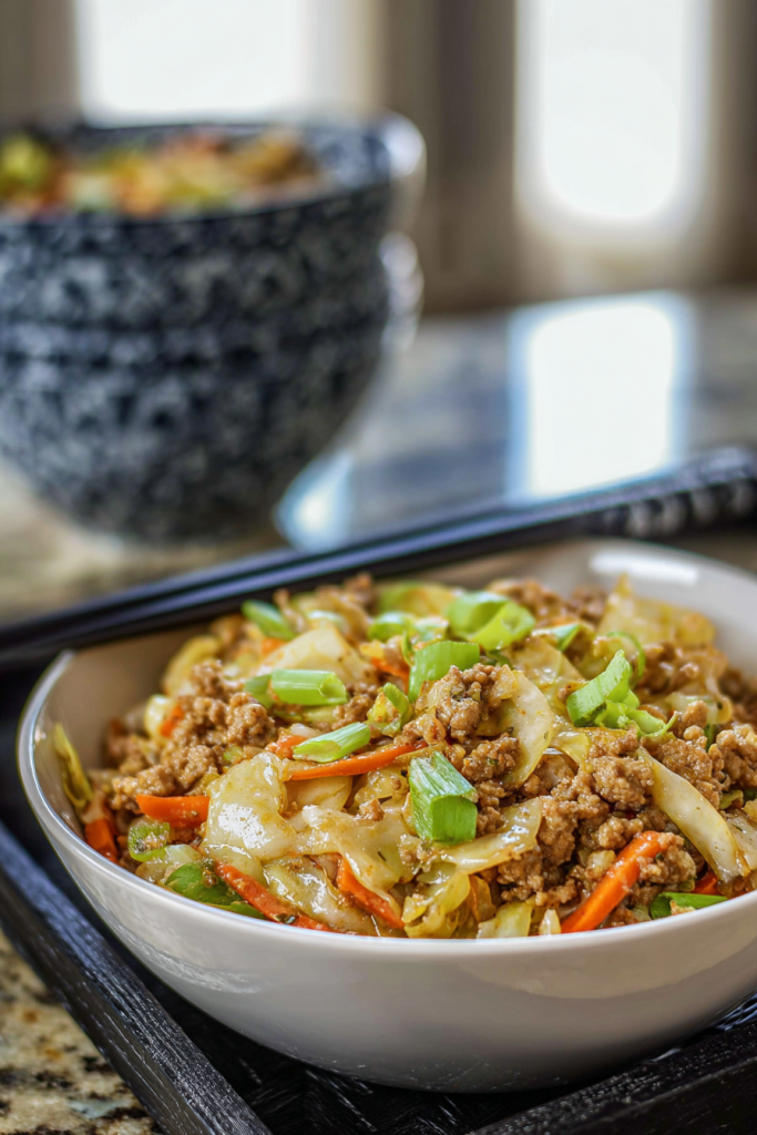 egg roll in a bowl