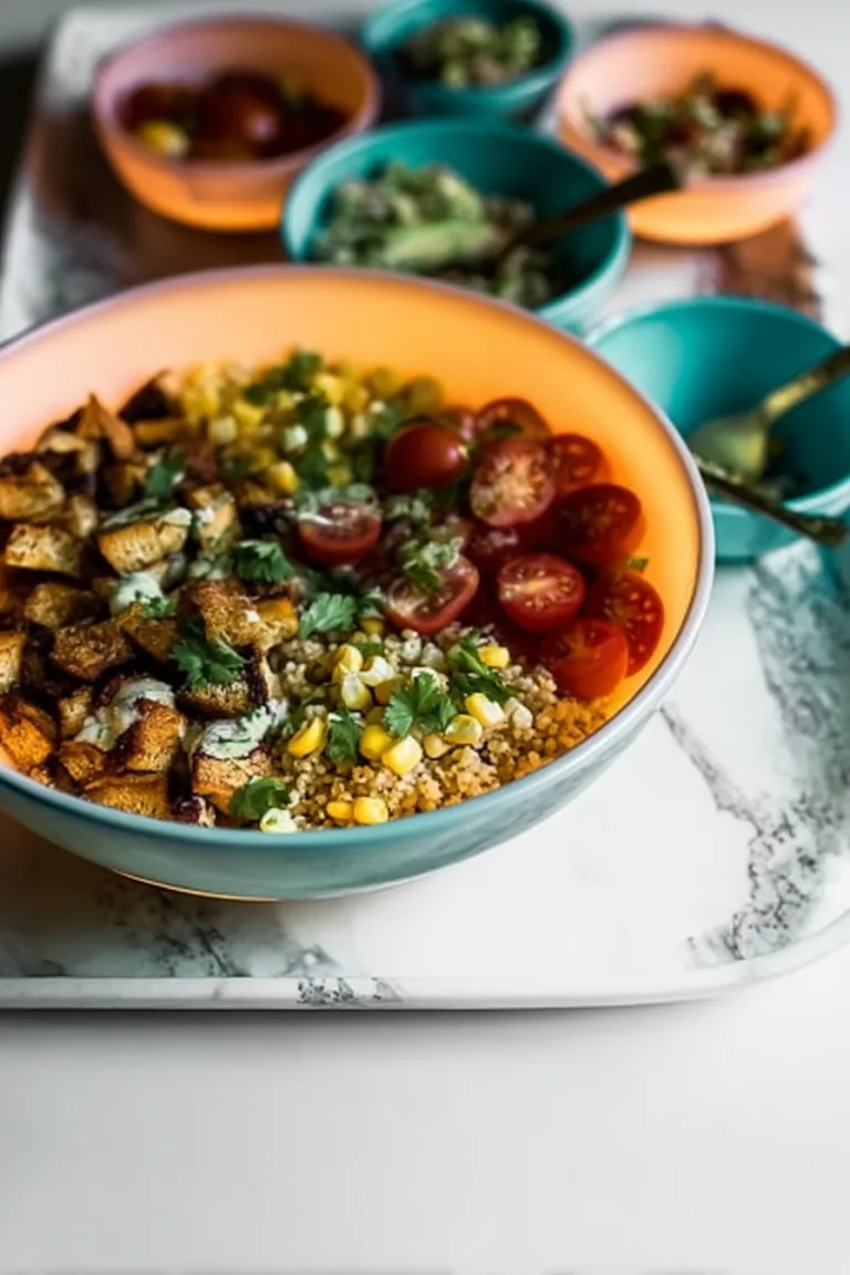 Healthy Glow Bowls Recipe with Curry Vinaigrette