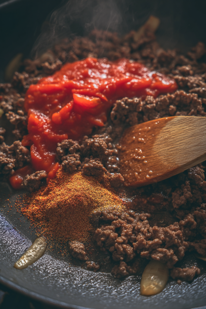 hot honey ground beef bowls