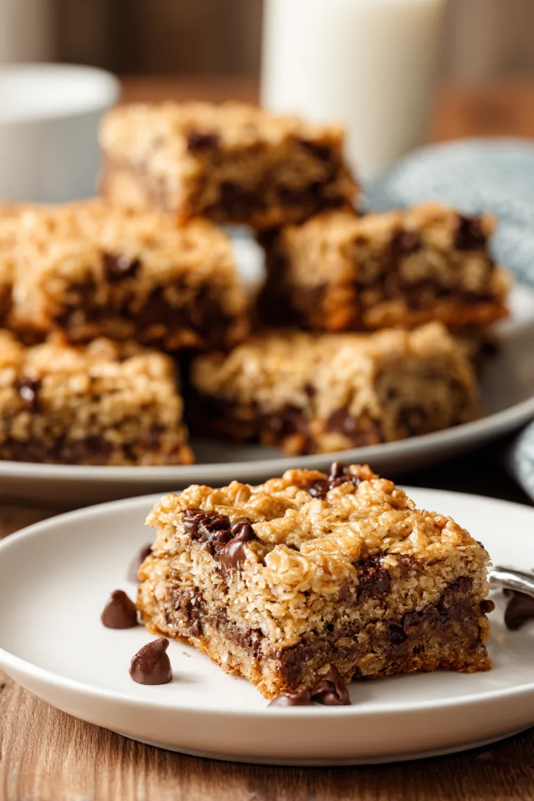 Oatmeal Chocolate Chip Bars with Browned Butter Recipe