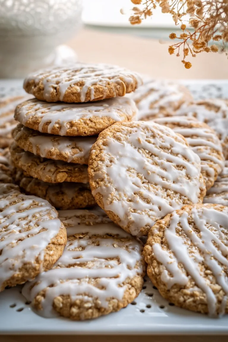 Brown Butter Iced Oatmeal Cookies Recipe | Easy & Delicious