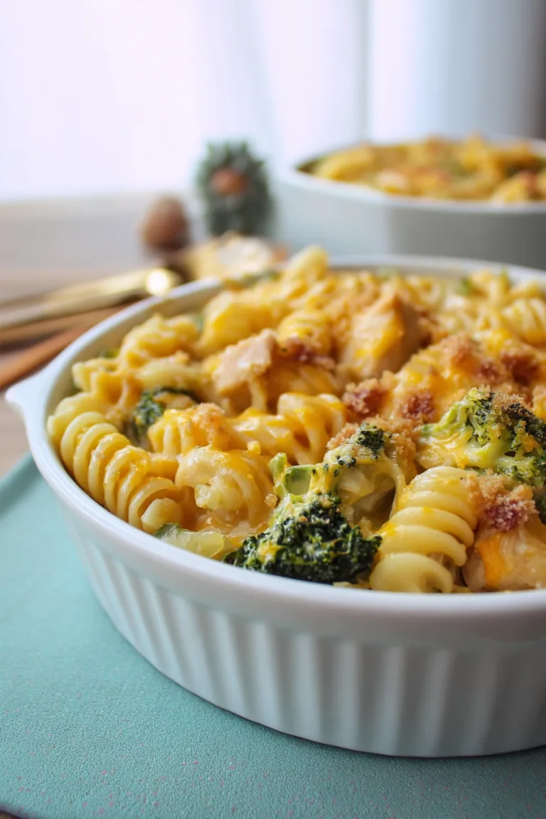 Chicken Broccoli Pasta Casserole Recipe (Easy & Quick)