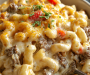 Creamy Philly Cheesesteak Mac and Cheese (25 Minutes)