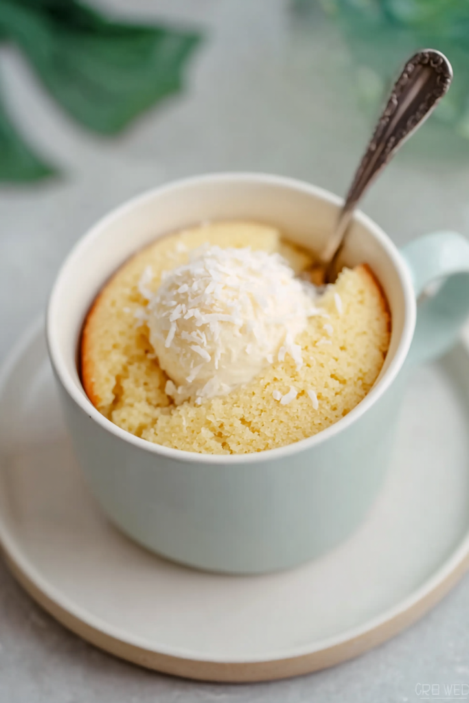 keto coconut flour mug cake