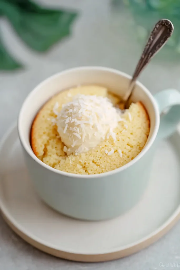 keto coconut flour mug cake