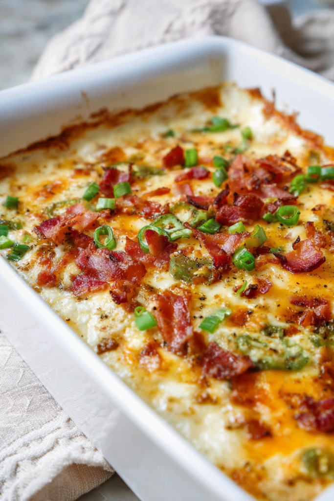 keto jalapeño popper casserole