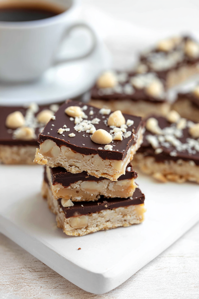 Keto Chocolate Macadamia Nut Bars