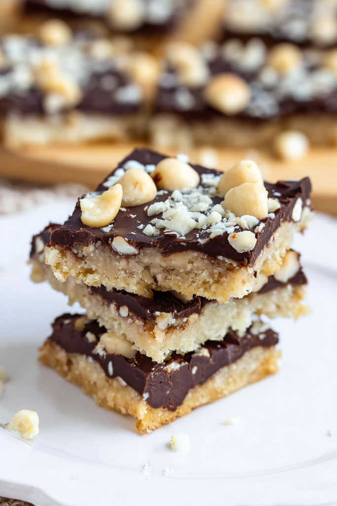 Keto Chocolate Macadamia Nut Bars