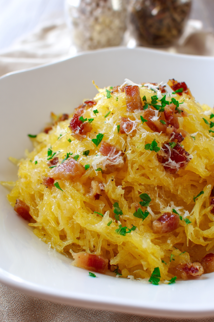 spaghetti squash carbonara
