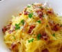 Spaghetti Squash Carbonara (Low-Carb & Keto-Friendly)