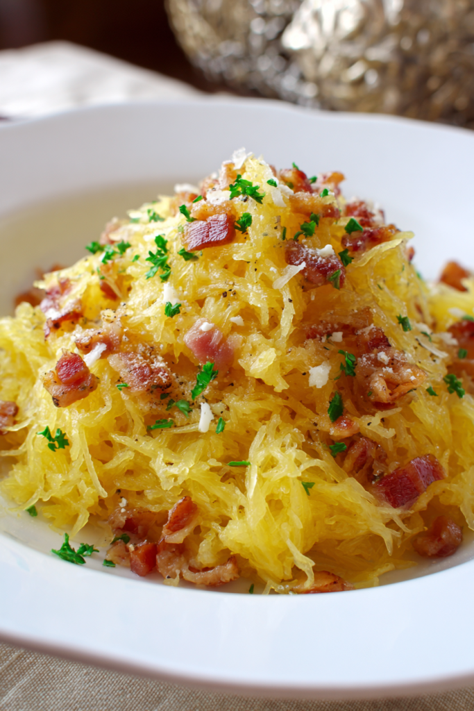 spaghetti squash carbonara