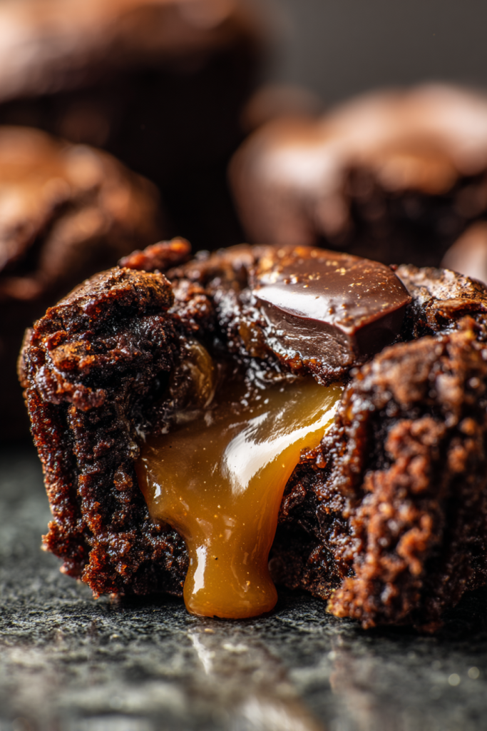 keto caramel brownie bites