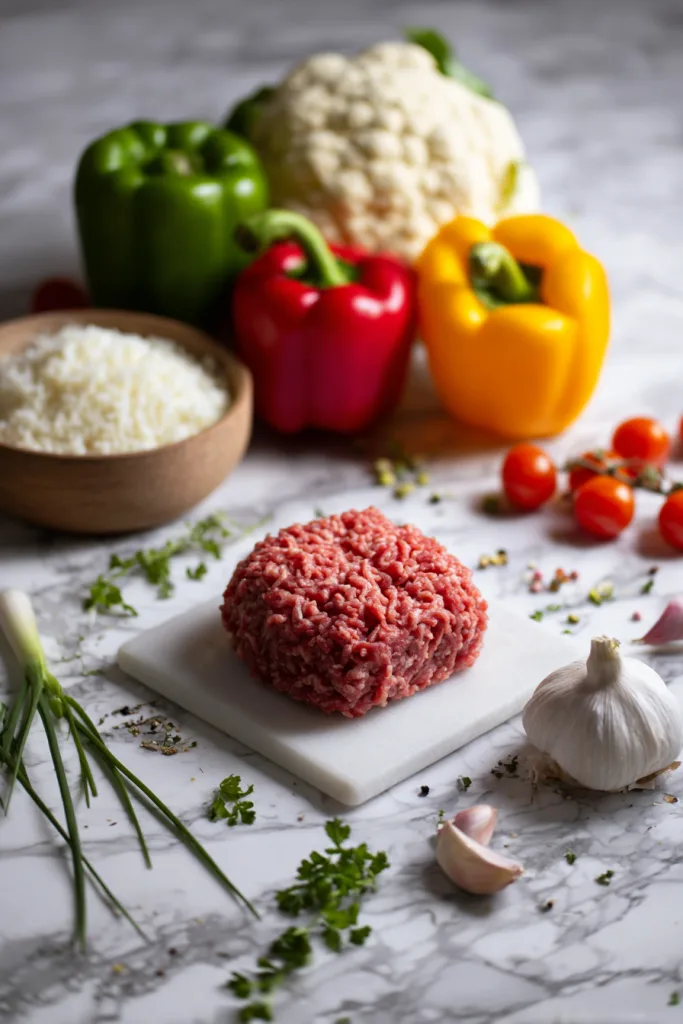 keto stuffed pepper skillet