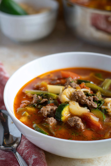 Beefy Keto Minestrone