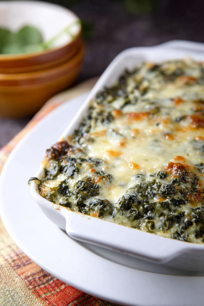 cheesy spinach casserole