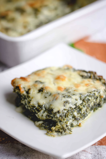 Cheesy Spinach Casserole