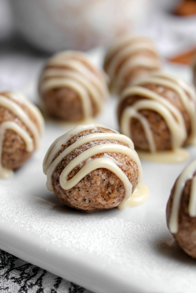Cinnamon Roll Protein Balls