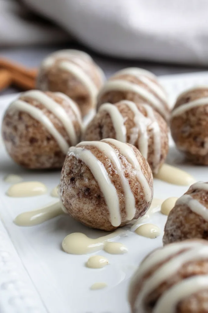 Cinnamon Roll Protein Balls