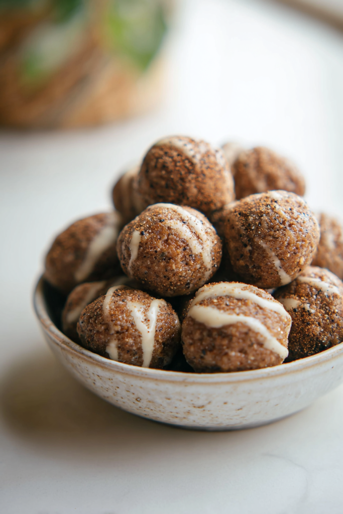 Cinnamon Roll Protein Balls