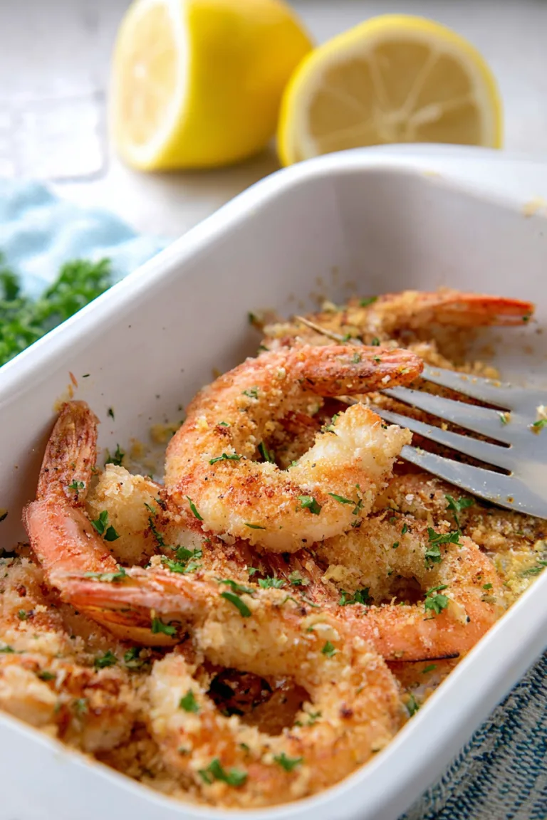 Easy Baked Shrimp with Garlic and Parmesan Recipe