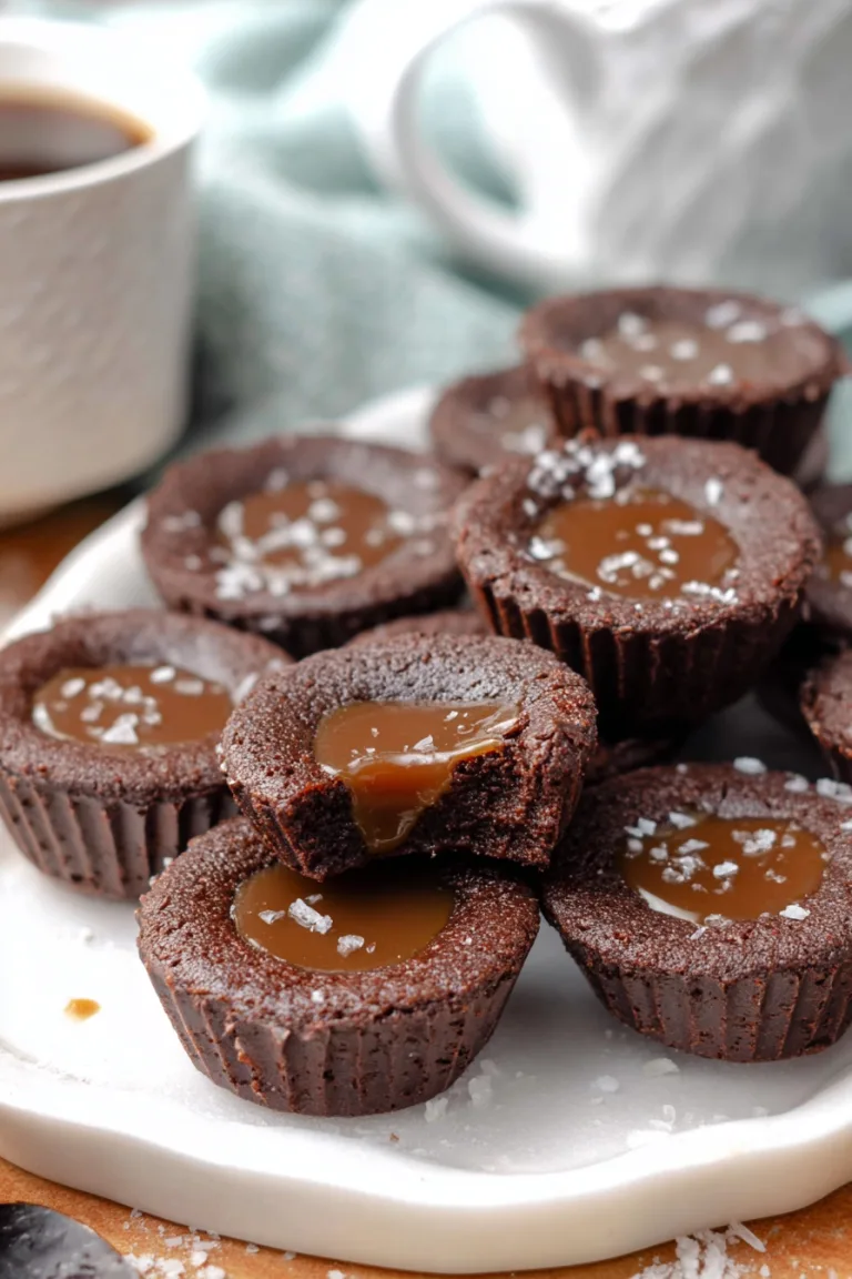 Keto Caramel Brownie Bites (Low Carb & Sugar Free)